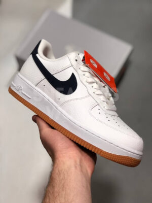 Nike Air Force 1 ’07 White Obsidian-University Red