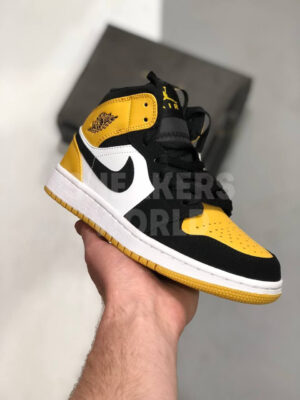 Nike Air Jordan 1 Mid Yellow Toe