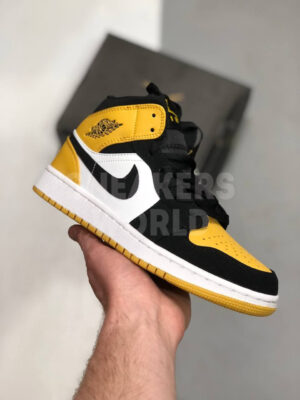 Nike Air Jordan 1 Mid Yellow Toe