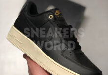 Кроссовки Nike Air Force 1 black-beige