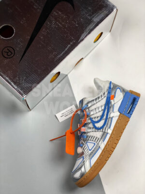 Nike Dunk Off-White Rubber Silver Blue