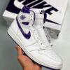 Nike Air Jordan 1 White Court Purple