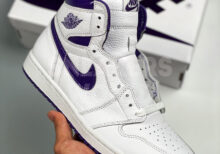 Nike Air Jordan 1 White Court Purple