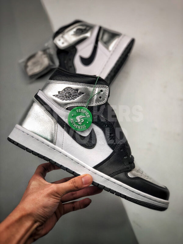 air jordan 1 high silver toe