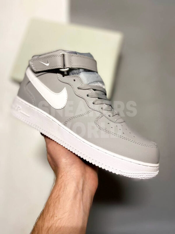 Nike Air Force 1 высокие серые