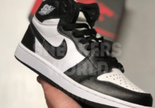 Nike Air Jordan 1 Black white зимние с мехом