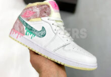 Nike Air Jordan 1 Mid GS Paint Drip