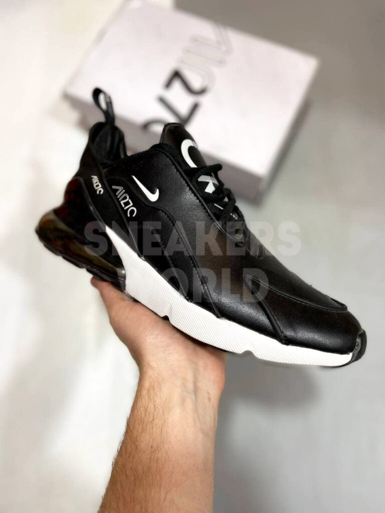 Nike Air Max 270 черные кожаные