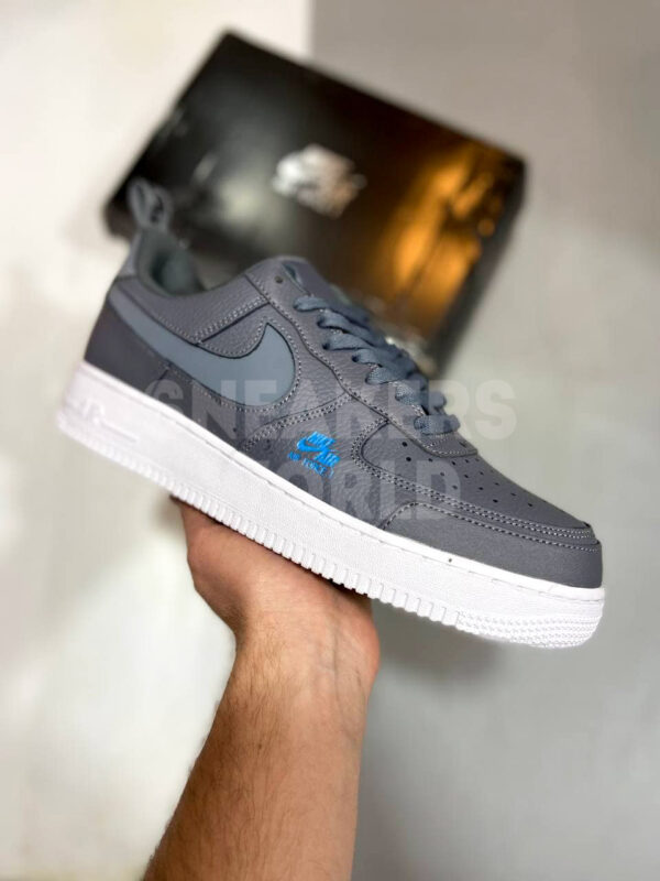 Nike Air Force 1 серые кожаные