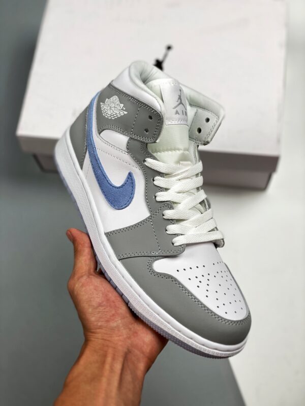 Nike Air Jordan 1 Mid Wolf Grey Aluminum