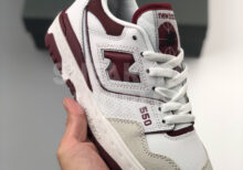 New Balance 550 White Bordeaux