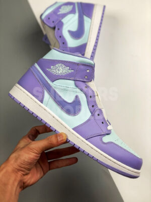 Nike Air Jordan 1 Mid Purple Aqua Blue
