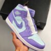 Nike Air Jordan 1 Mid Purple Aqua Blue