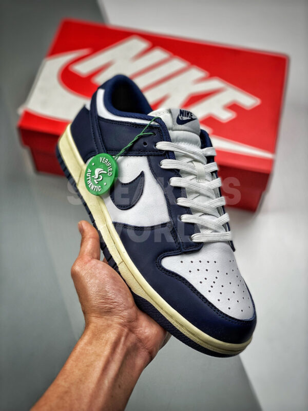 Nike Dunk Low White Midnight Navy