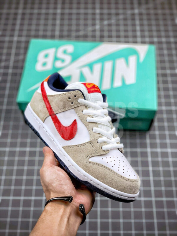 Nike SB Dunk Low White Varsity Crimson