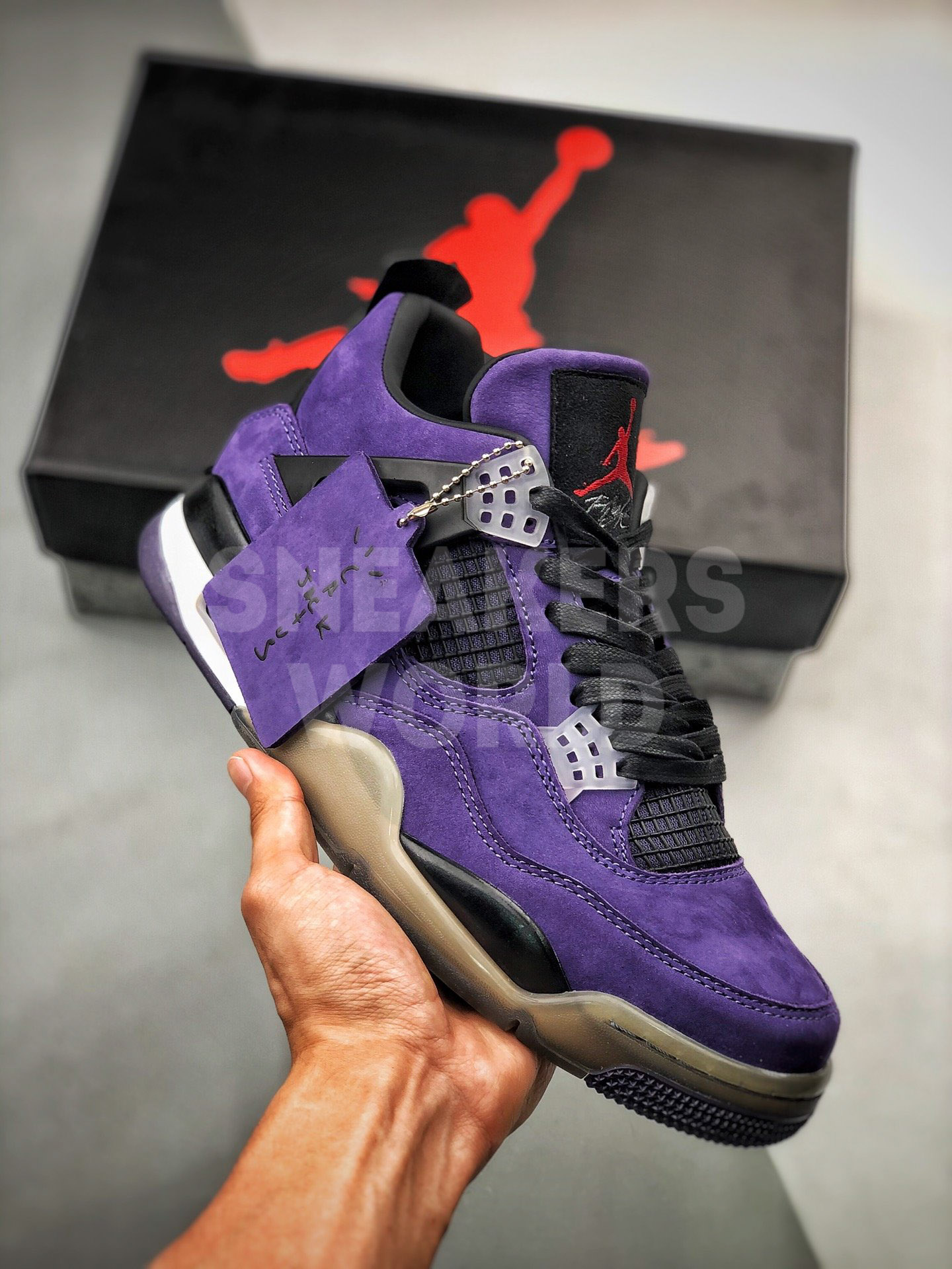 jordan 4 x travis scott purple