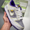 Union X Nike Dunk Low White Purple Yellow