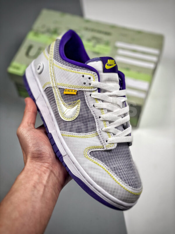 Union X Nike Dunk Low White Purple Yellow