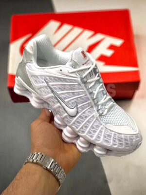 Nike Shox TL White Metallic Silver