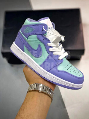 Nike Air Jordan 1 Mid Purple Agua