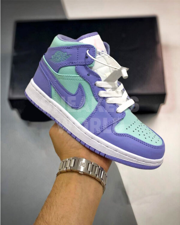 Nike Air Jordan 1 Mid Purple Agua