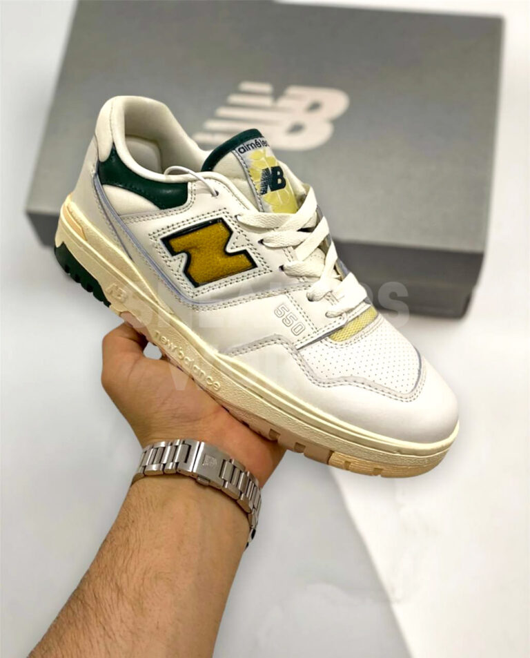 New Balance 550 White Green Yellow