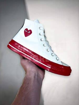 Converse Play Comme des Garcons White Red
