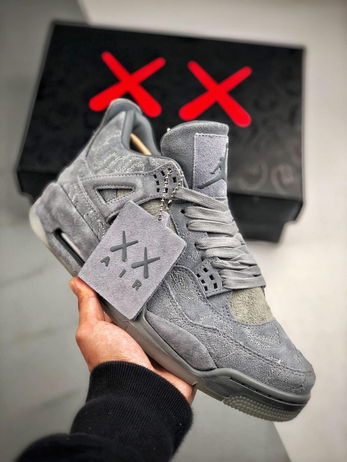 KAWS x Air Jordan 4 Cool Grey/White 930155-003