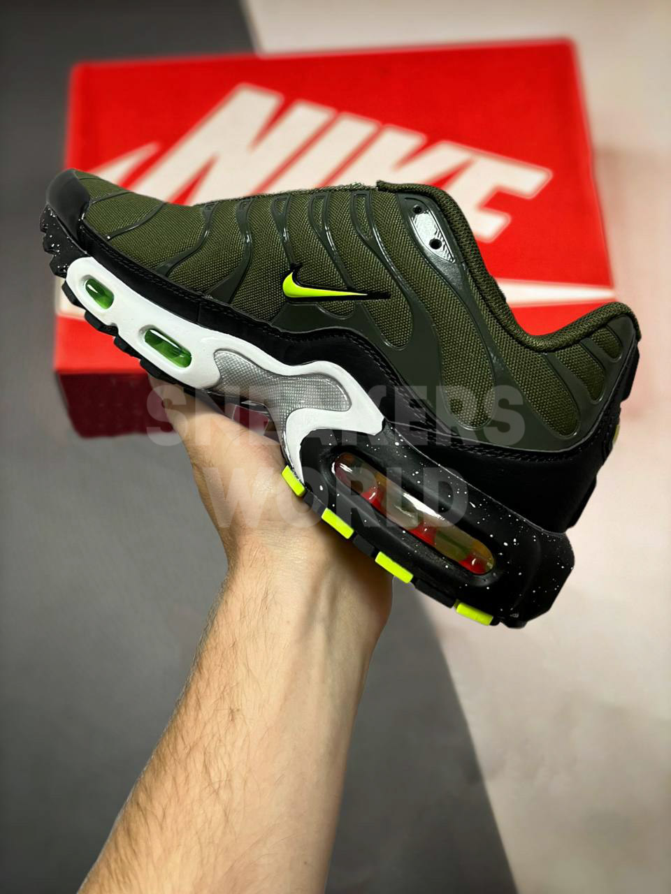 Nike air max plus 2025 tn olive