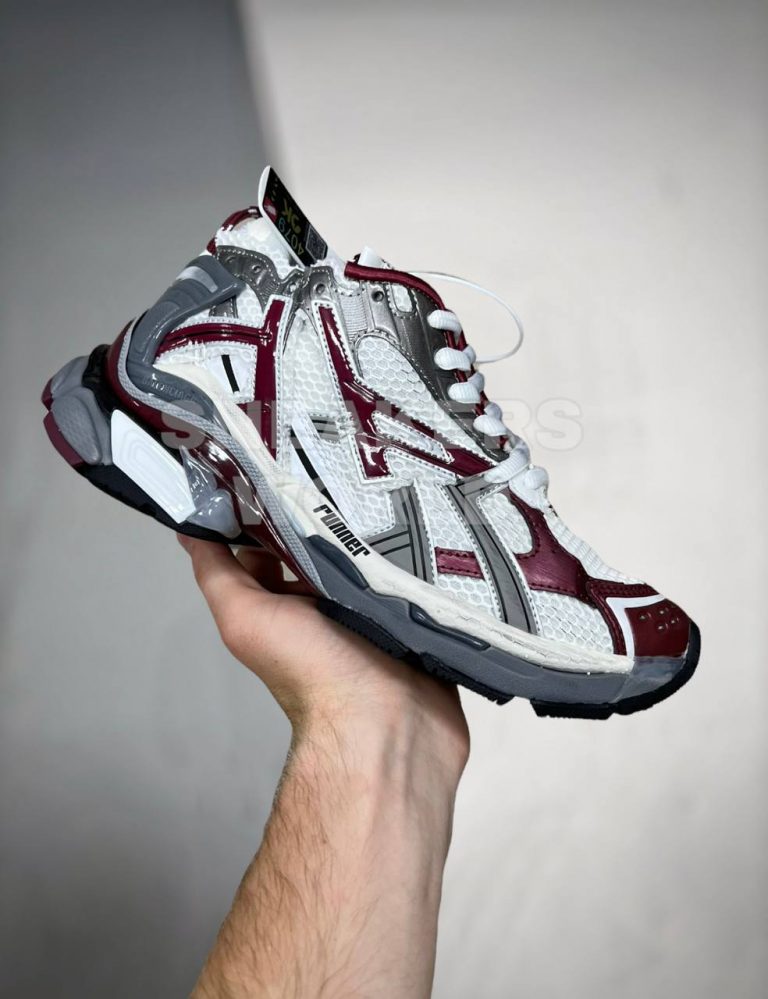 Balenciaga Runner White/Grey/Bordo