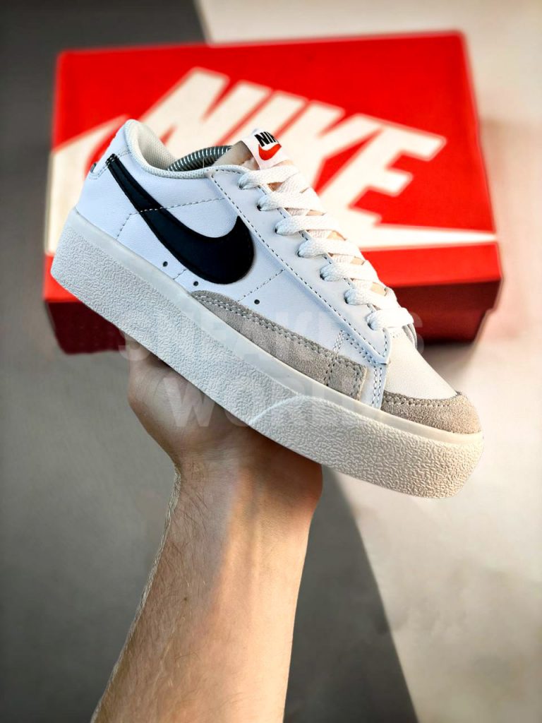 Nike Blazer Low Platform White Black