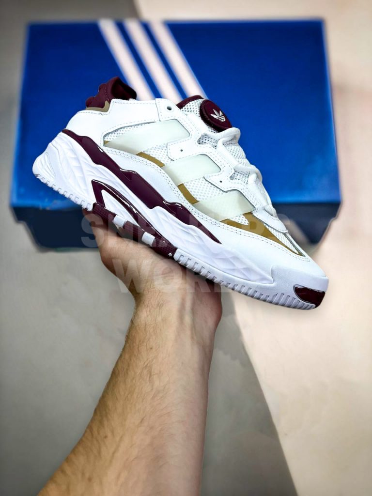 Adidas Niteball White Burgund