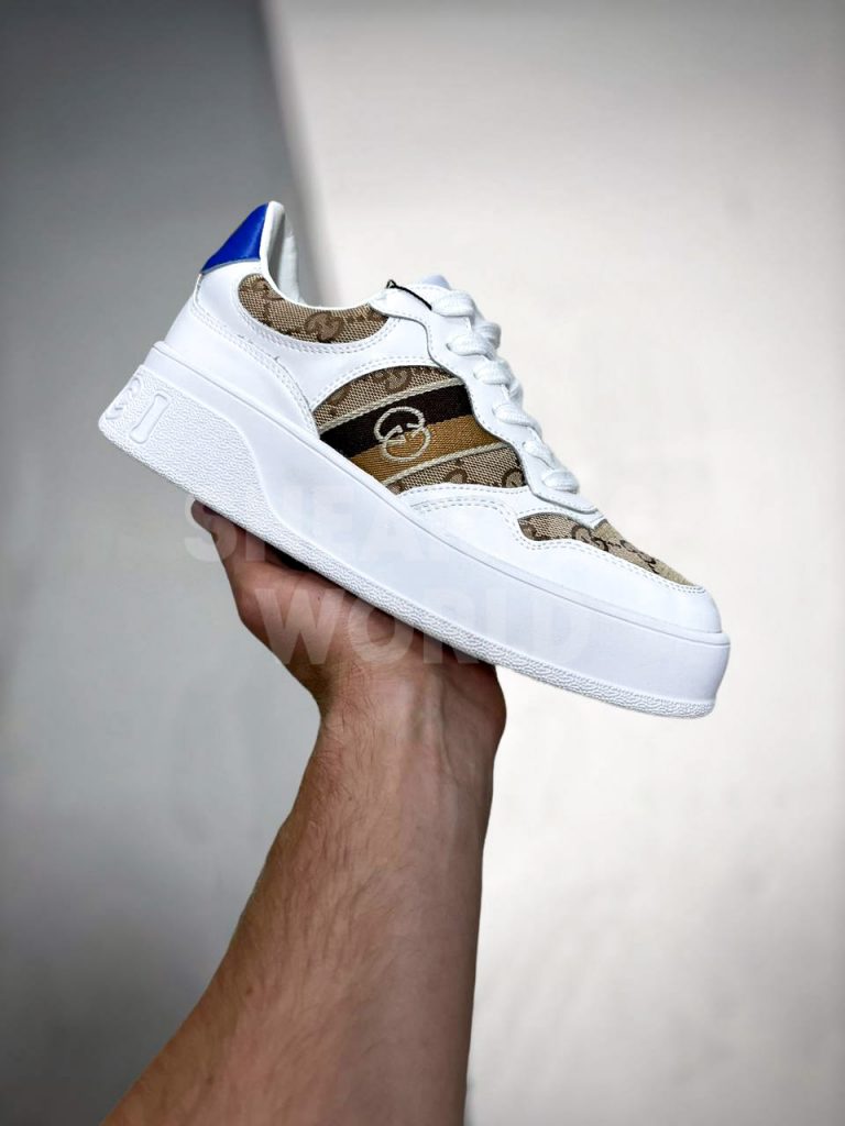 Gucci White Brown Blue