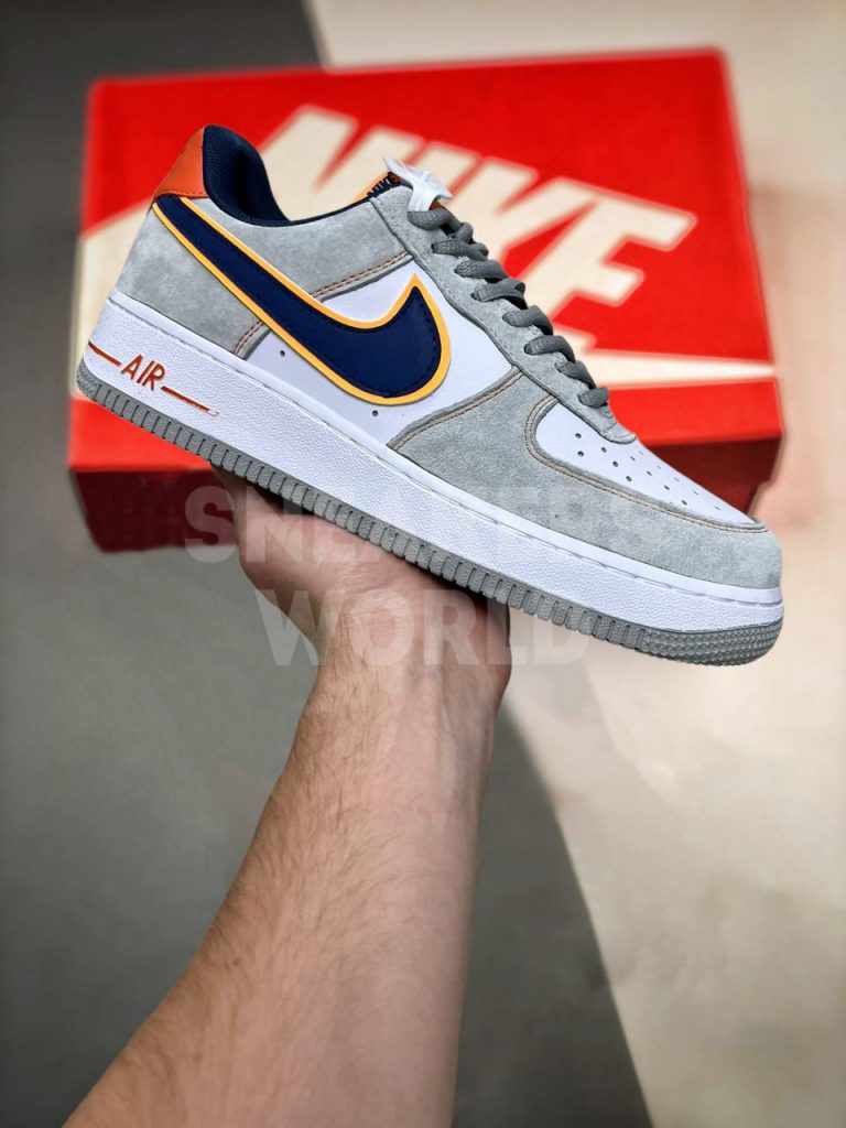 Nike Air Force 1 Grey/White/Blue