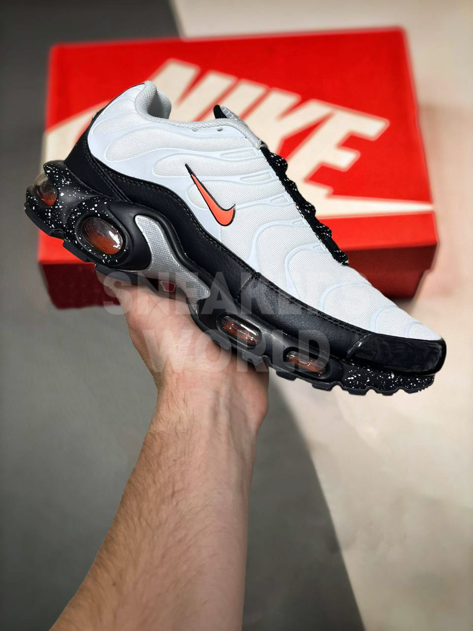 Air max cheap tn white orange