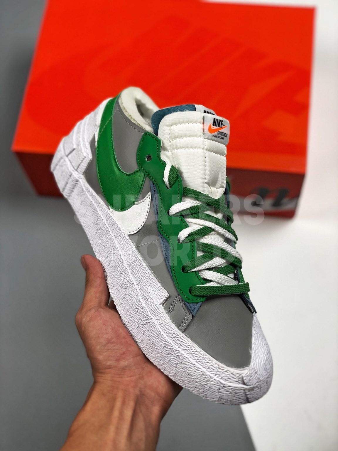 Nike Blazer Sacai Classic Green Grey
