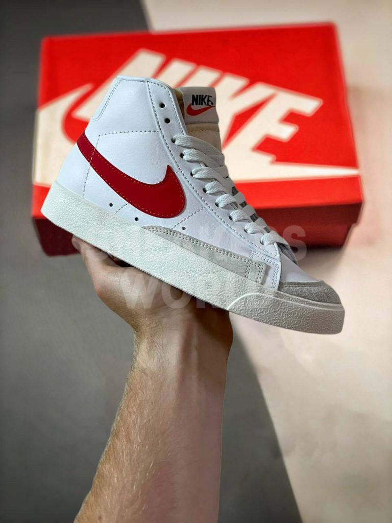 Nike Blazer Mid 77 White/Red · Белый, Красный