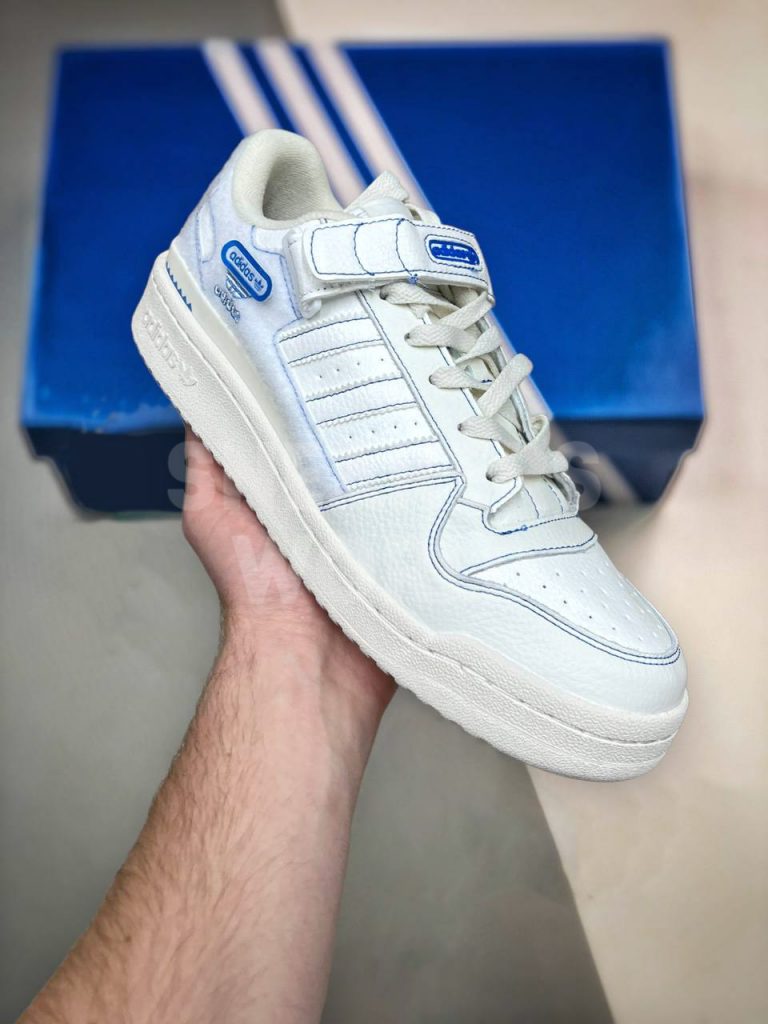Adidas Forum Low White Blue · Белый