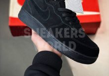 Nike Air Force 1 Black зимние с мехом