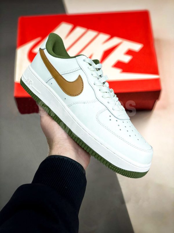 Кроссовки Nike Air Force 1 Low White/Green/Brown