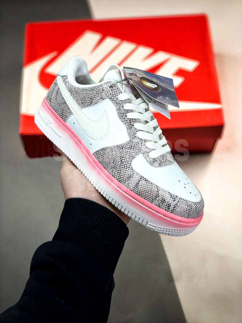 snake skin airforces