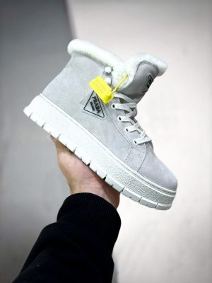 Ботинки Prada Grey/White