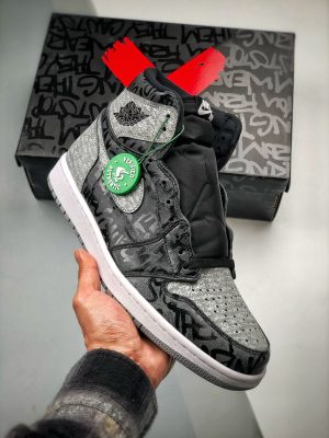 Кроссовки Nike Air Jordan 1 High OG “Rebellionaire” Black/White-Particle Grey For Sale