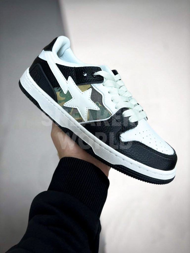 Кроссовки Bape STA Black/White/Camo