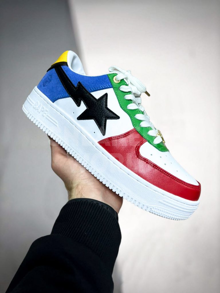 Кроссовки Bape STA Blue/Red/Green