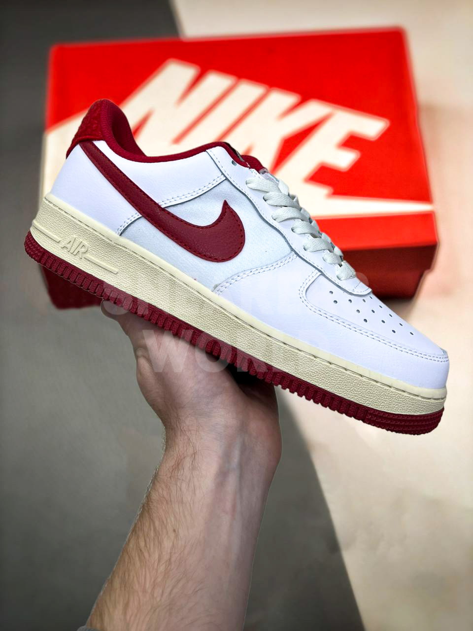 red & white air force 1