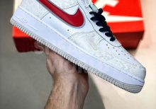 Кроссовки Nike Air Force 1 Low White/Red/Grey