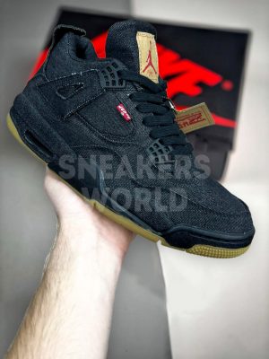 Кроссовки Levi’s x Nike Air Jordan 4 Black Denim
