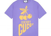 Футболка Gucci Cherry фиолетовая