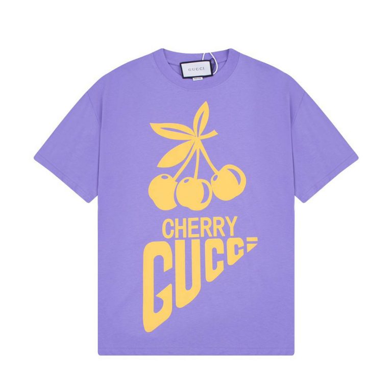 Футболка Gucci Cherry фиолетовая